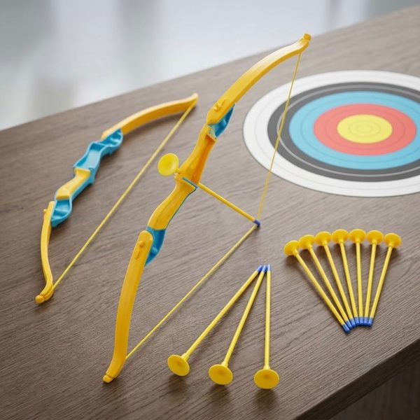 JAF-001_2.jpg Arco y Flechas con Ventosas y Diana – Juego de Tiro para Niños Mayores de 3 Años