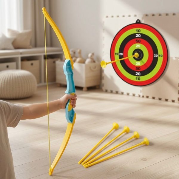 JAF-001_3.jpg Arco y Flechas con Ventosas y Diana – Juego de Tiro para Niños Mayores de 3 Años