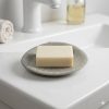 Jabonera Cerámica Beige Ovalada | Diseño Elegante y Minimalista