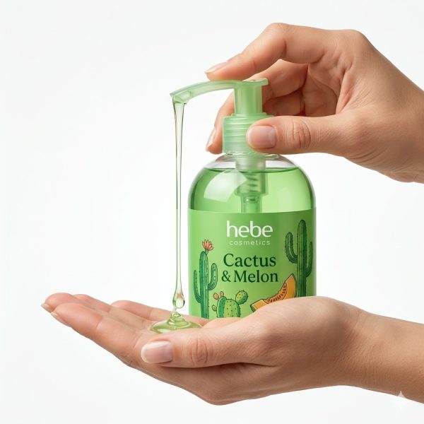Jabón Líquido de Manos Verde y Rosa | Diseño Decorativo Moderno