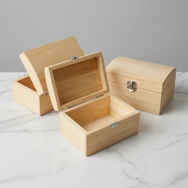 JM-001_2.jpg Wooden Treasure Chest Jewelry Box