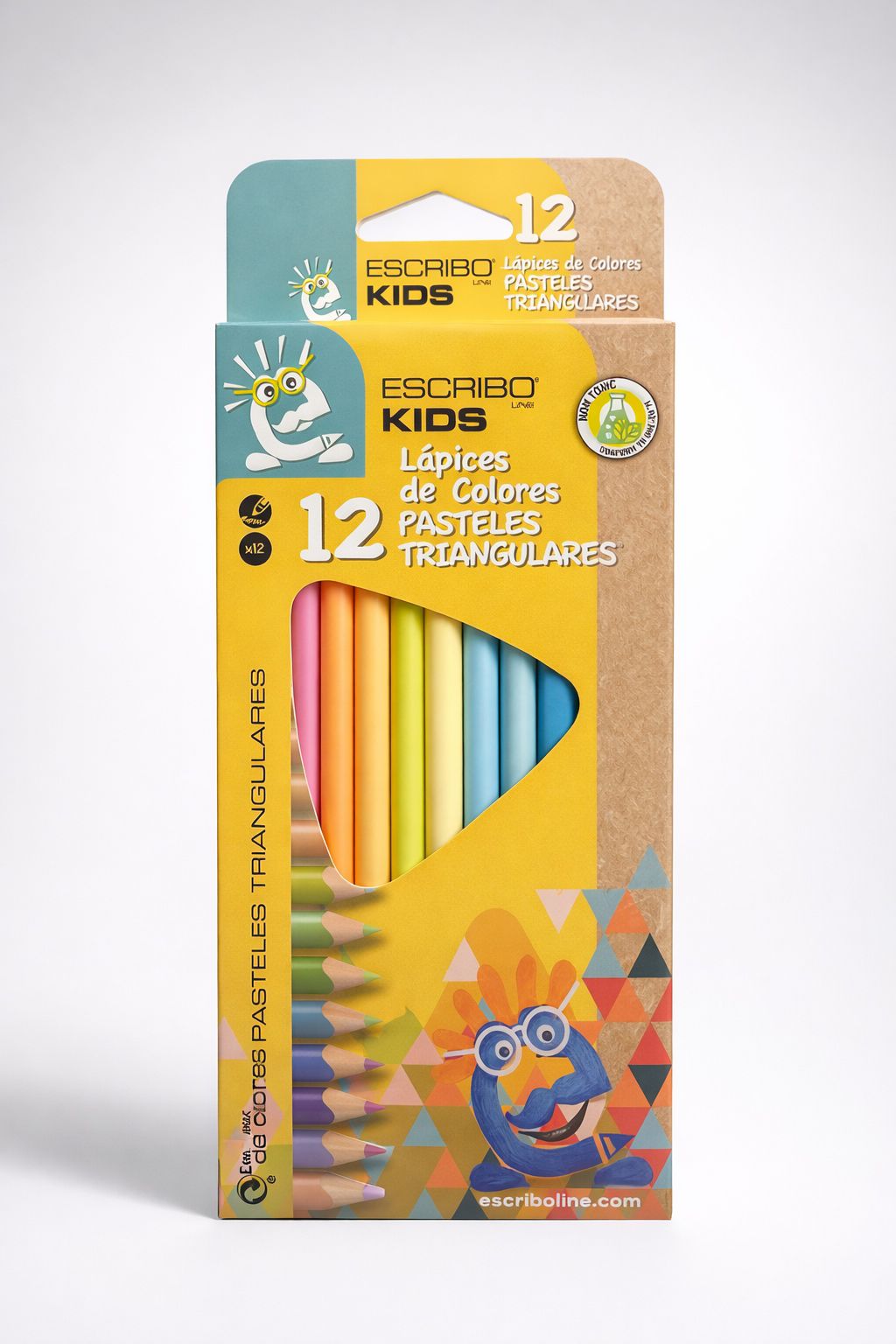 Pack 12 Lápices de colores pastel