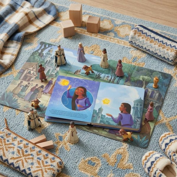 LJW-001_2.jpg Libro de Cuentos y Figuras de Wish: El Poder de los Deseos – Set con Libro Ilustrado, 10 Figuras y Tapiz de Juego