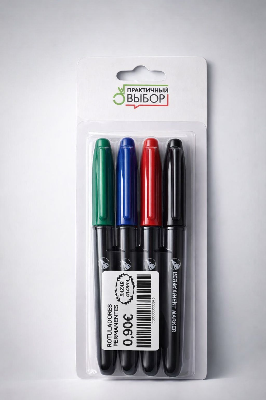 Marcadores permanentes 4 colores