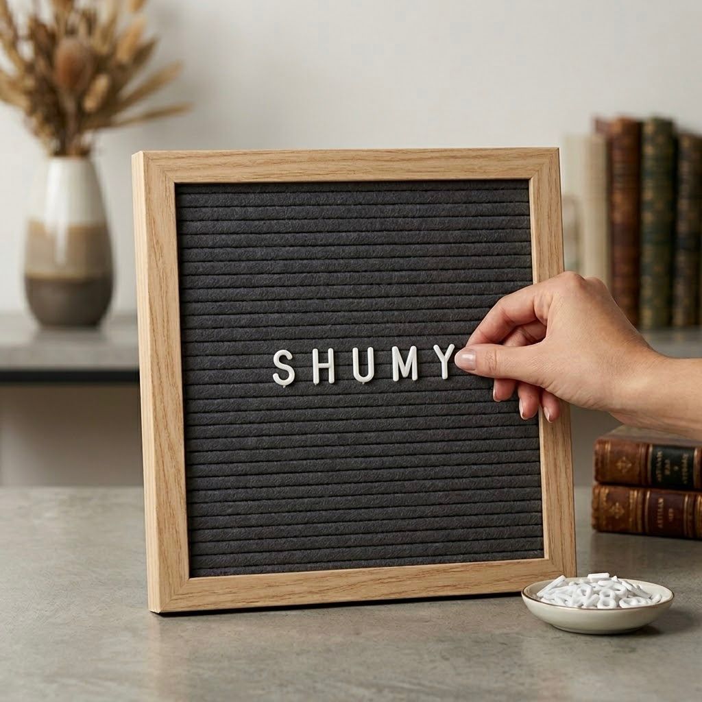 MF-001_1.jpg Felt Letter Board with Wooden Frame and Felt Background