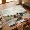 Puzzle de 500 Piezas Obra Carro con Bueyes – Rompecabezas de Paisaje Artístico para Adultos y Coleccionistas