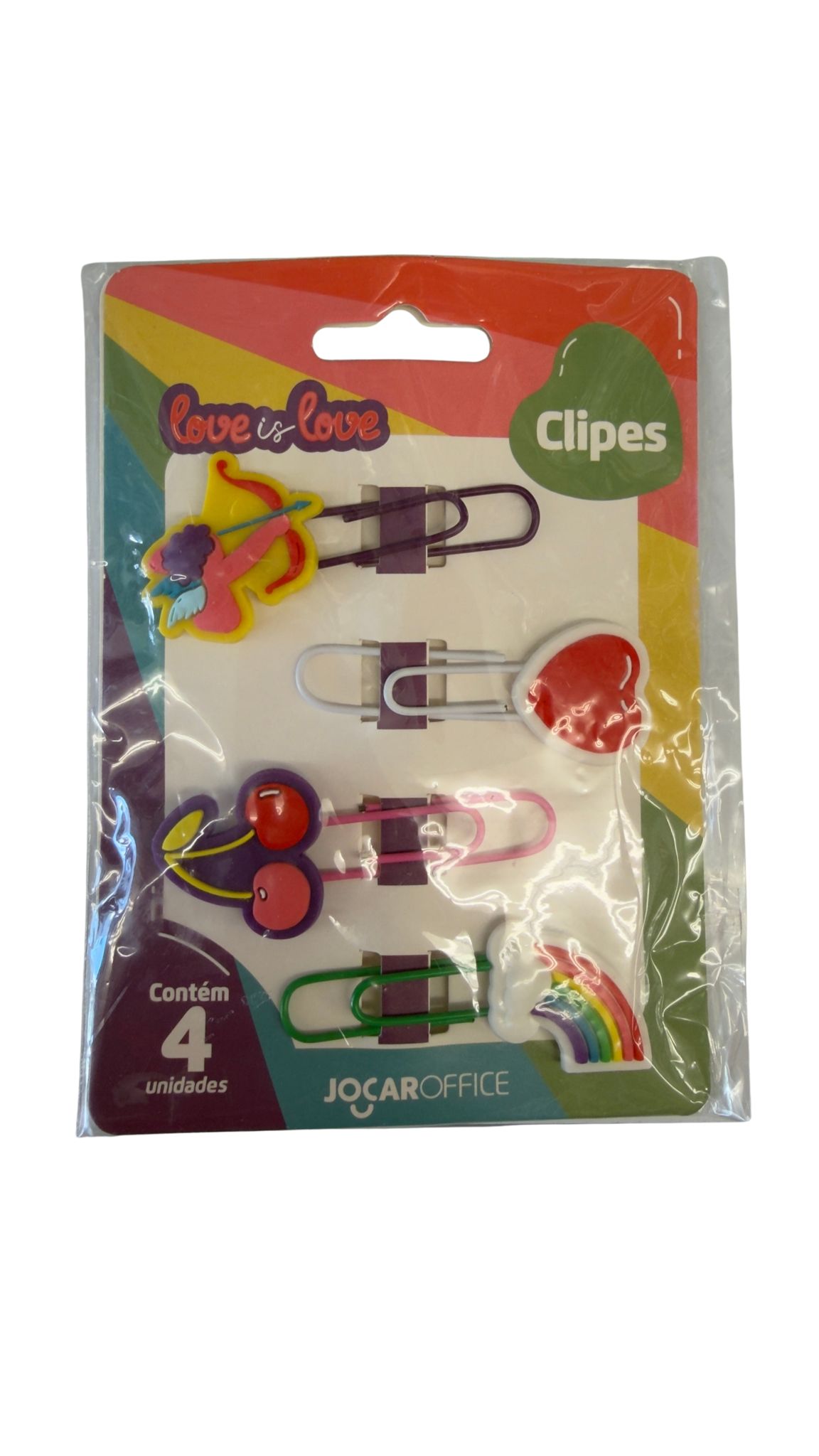 Pack 4 clips colores y dibujos