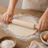 Palo de Amasar Grande de Madera 55 cm | Utensilio de Repostería y Cocina