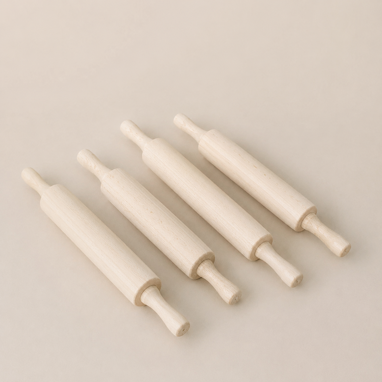 Palo de Amasar Grande de Madera 55 cm | Utensilio de Repostería y Cocina