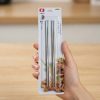 Palitos Chinos de Metal Set de 2 | Reutilizables y Elegantes