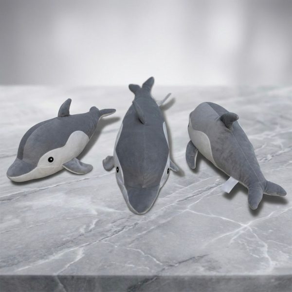 PD-001_2.jpg Dolphin Shaped Plush Toy | Soft and Adorable Stuffed Animal