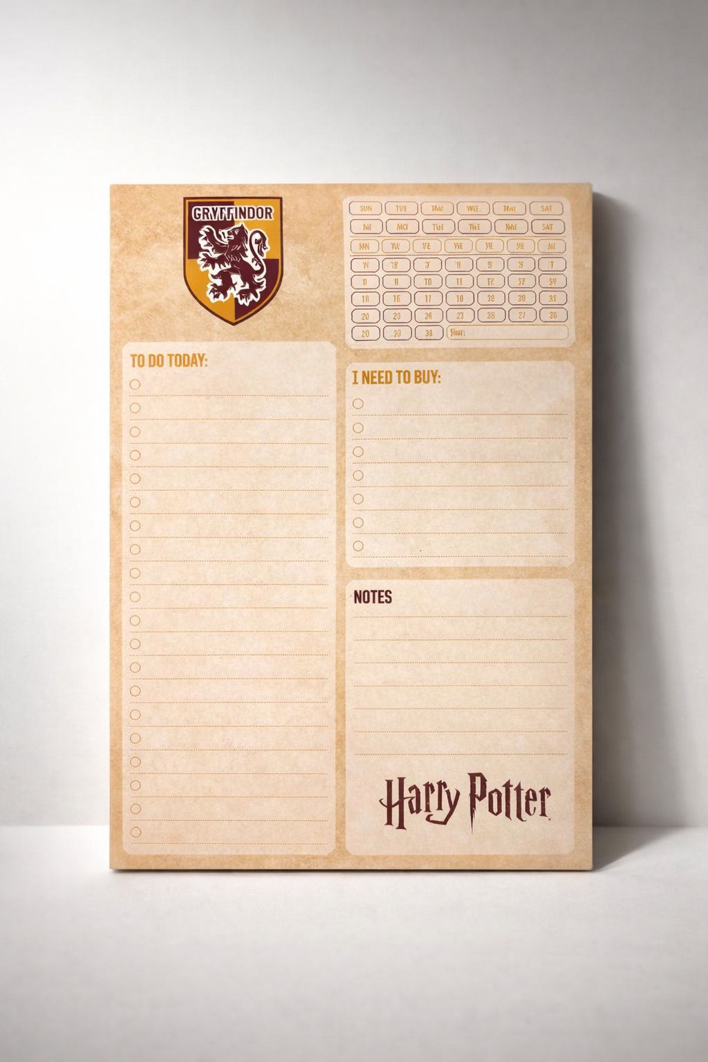 PDHP-001_1.JPG Harry Potter A5 Daily Planner Pad – Daily Organizer for Tasks, Schedule & Notes