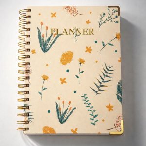 Cuaderno A5 "Song of Nature" con Espiral y Hojas a Rayas – Libreta para Notas