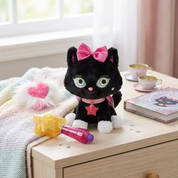 PMC-001_2.JPG Set de Peluche Jelly Bean the Cat con Varita Mágica de Brillos y Accesorios