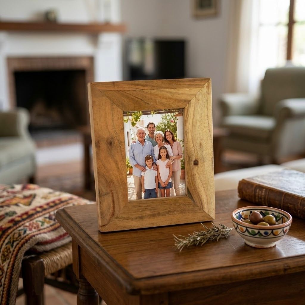 PML-001_1.jpg Dark Smooth Wooden Photo Frame 23x6 cm | Modern Decorative Picture Frame