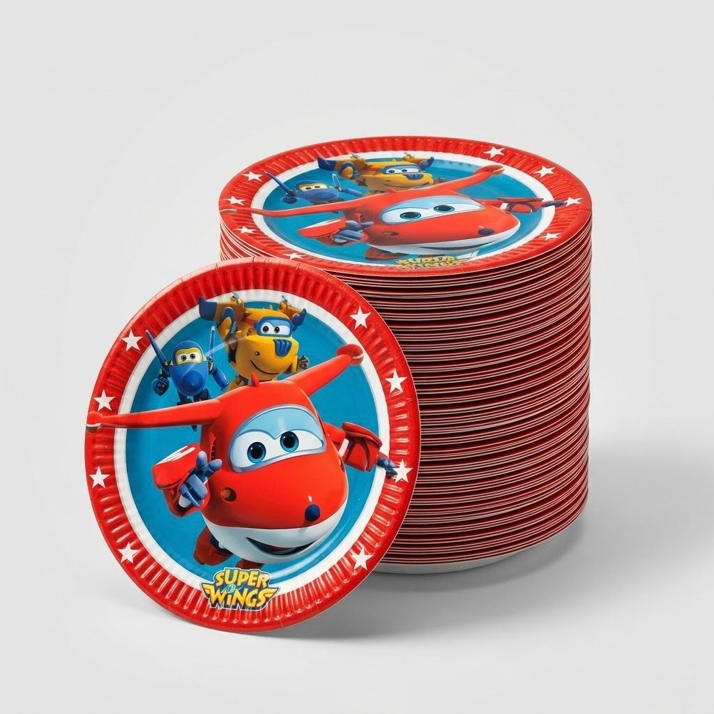 Platos Infantiles Super Wings | Decoración para Fiestas Temáticas