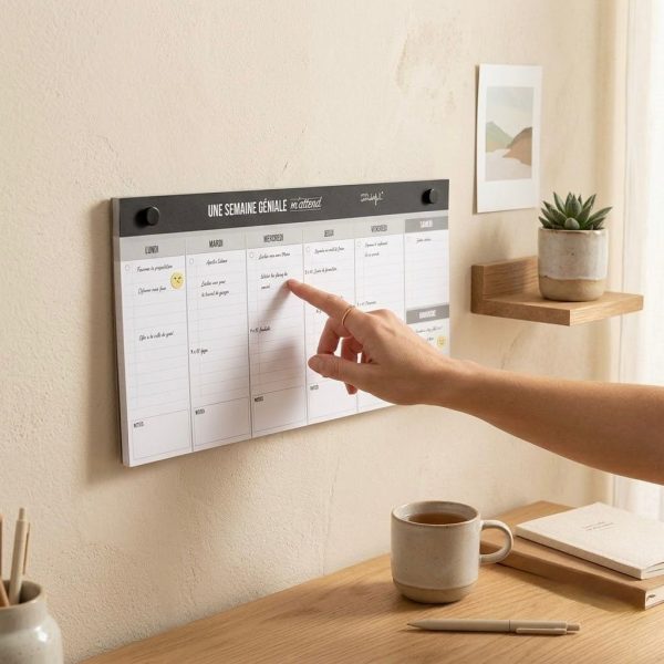 PSP-001_2.jpg Planificador Semanal de Pared con Tornillo para Colgar – Organizador de Tareas y Citas