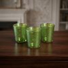 PV-001_3.jpg Small Green Glass Candle Holder