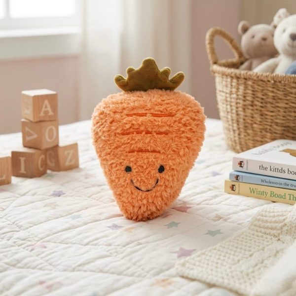 PZ-001_2.jpg Peluche con forma de zanahoria | Cojín suave y divertido decorativo
