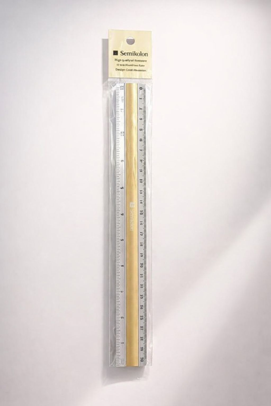 Regla escolar aluminio 30cm