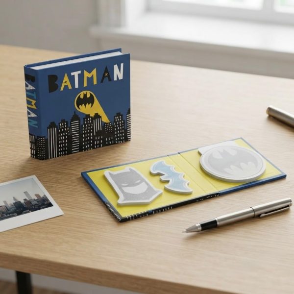 SBNPIB-001_2.JPG Set de Bloc de Notas BATMAN Estilo Post-It con 3 Diseños – Notas Adhesivas y Marcadores de Página