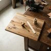 Tabla de cortar de madera rectangular lisa para cocina