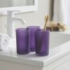 Vaso para Baño Porta Cepillos Dentales Morado | Diseño Elegante y Moderno