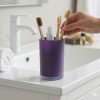 Purple Bathroom Toothbrush Holder Cup | Elegant and Modern Design