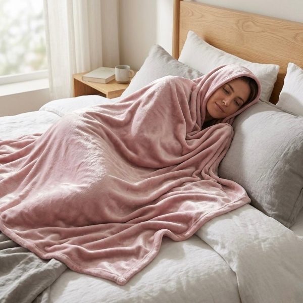 Mantas de Polar Rosa o Azul 125x150 | Suavidad y Calidez para Cama Pequeña