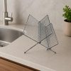 Metal Dish Drying Rack | Silver Color