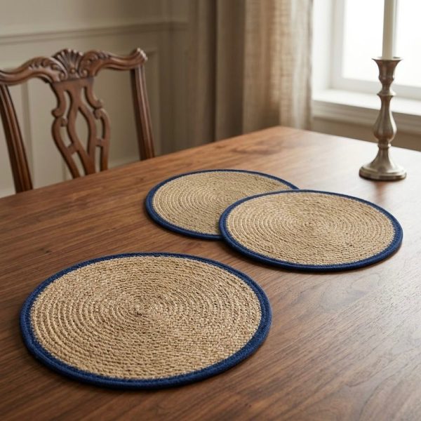 WhatsApp Image 2026-06-09 at 13.09.54 Round Jute Placemats with Blue Border