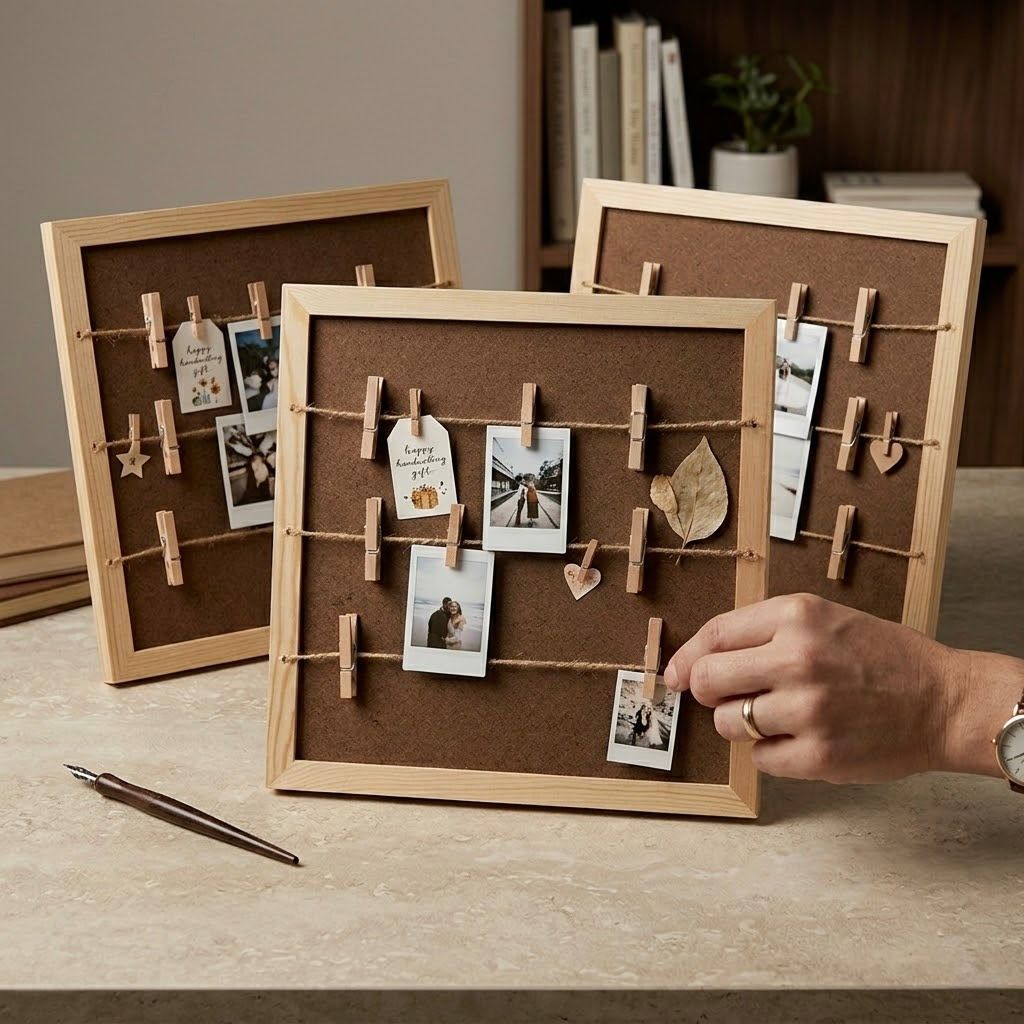 WhatsApp Image 2026-06-10 at 13.17.18 Decorative Frame with Strings and Clips for Photos and Notes