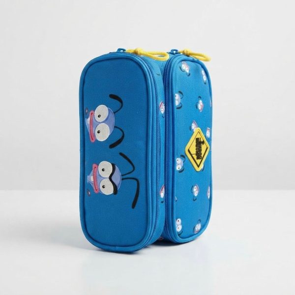 WhatsApp Image 2026-07-08 at 16.13.28 Blue El Hormiguero Double Pencil Case – 2-Zip School Pen Case
