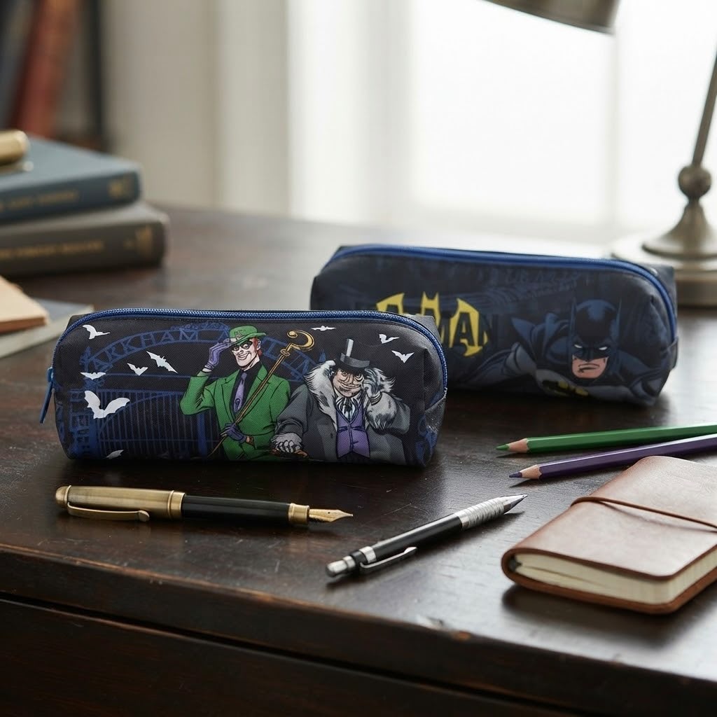 WhatsApp Image 2026-07-09 at 14.41.35 Joker & Penguin Pencil Case – DC School Pen Case with Zip