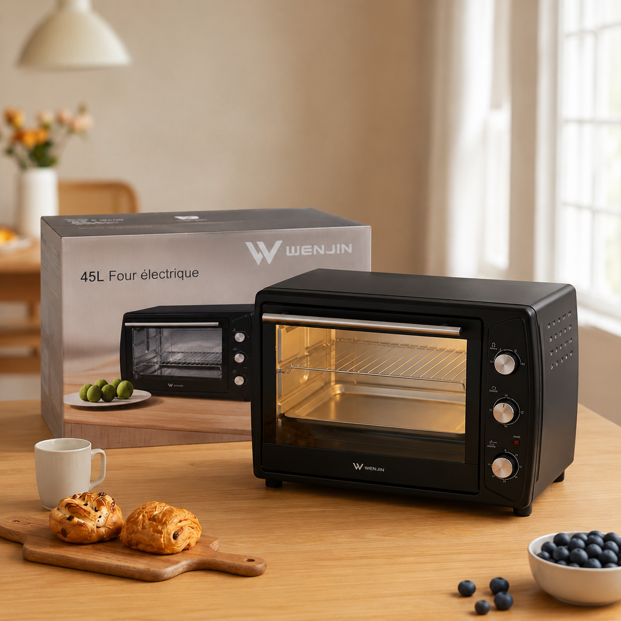 b0ac0bd6-6cc9-4f48-8634-abcf741a089c Horno eléctrico de sobremesa negro