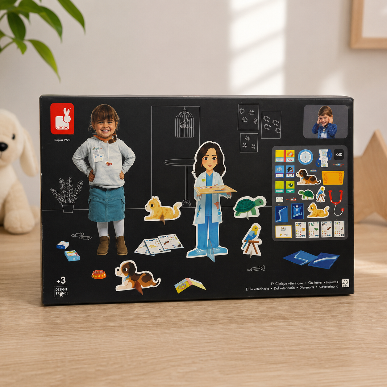Juego de Manualidades y Construcción de Veterinaria para Niños +3 Años – 40 Piezas Educativas
