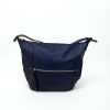 BSA-001_1.JPG Women's Large Blue Shopper Bag – Spacious and Elegant Faux Leather Everyday Tote Bag