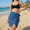 WhatsApp Image 2026-06-08 at 12.46.36 Women's Green Wrap Skirt with White Floral Print