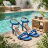 WhatsApp Image 2026-06-17 at 12.51.50 Women's Blue Party Sandals with Braided Double Front Straps – Mid Heel Elegant