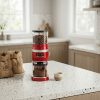 Molinillo de Café Eléctrico KitchenAid Rojo y Gris – Molino de Café con Pantalla Digital