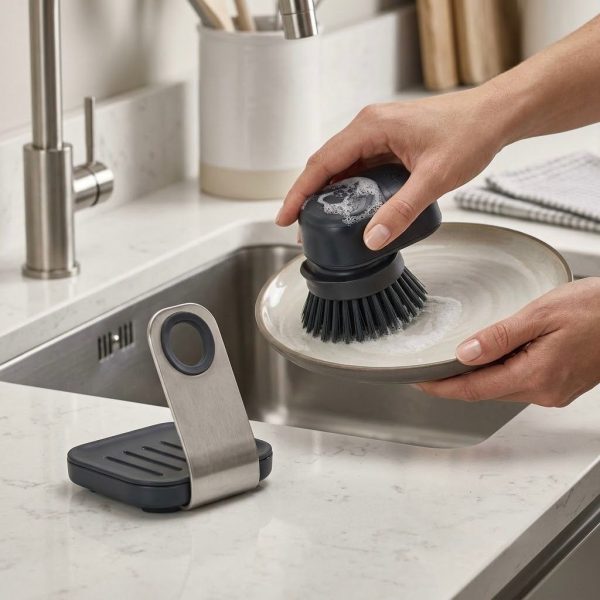 Cepillo para Fregar con Dispensador de Jabón Joseph Joseph SinkTech – Soporte de Acero Inoxidable