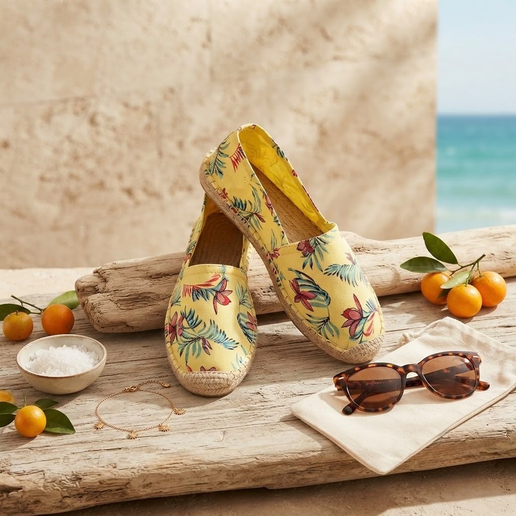 AYAF-001_2.JPG Alpargata de Yute para Mujer con Estampado Floral Amarillo – Suela de Yute Natural