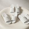 Kids' White Perforated Clogs – Rubber Slip-On Sandals Size 33
