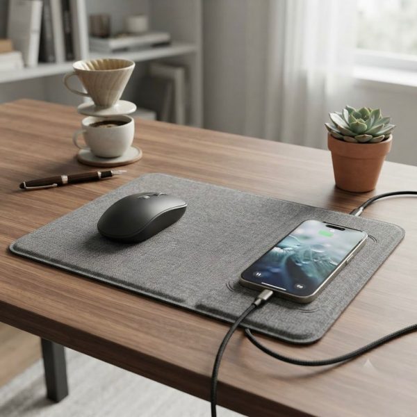 CMPPG-001_2.JPG Combo Mouse Pad Pro con Carga Inalámbrica Qi y Ratón Inalámbrico – Alfombrilla de Escritorio Multifunción