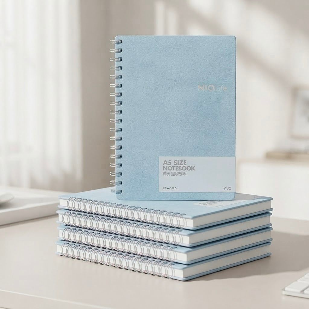 CPDAR-001-VERDE_1.JPG A5 Pink Spiral Planner Notebook – Hardcover Organizer for Study, Work & Daily Planning