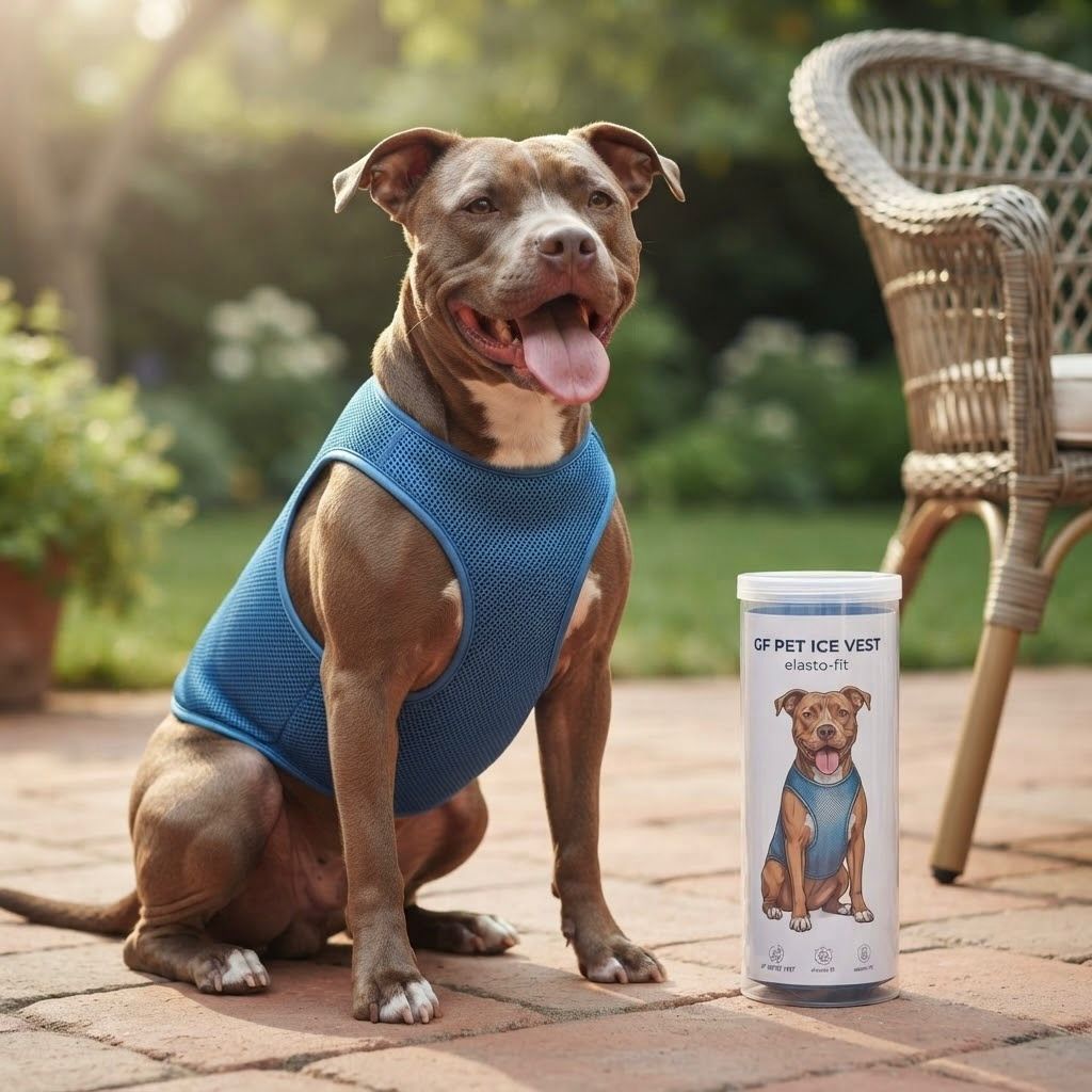 Chaleco Refrigerante para Perro GF PET Ice Vest Elasto-Fit XXL – Chaleco Refrescante para Días de Calor