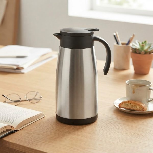JTAI-001_3.JPG Jarra Termo de Acero Inoxidable 1 Litro IBILI – Jarra Térmica para Café, Té y Bebidas
