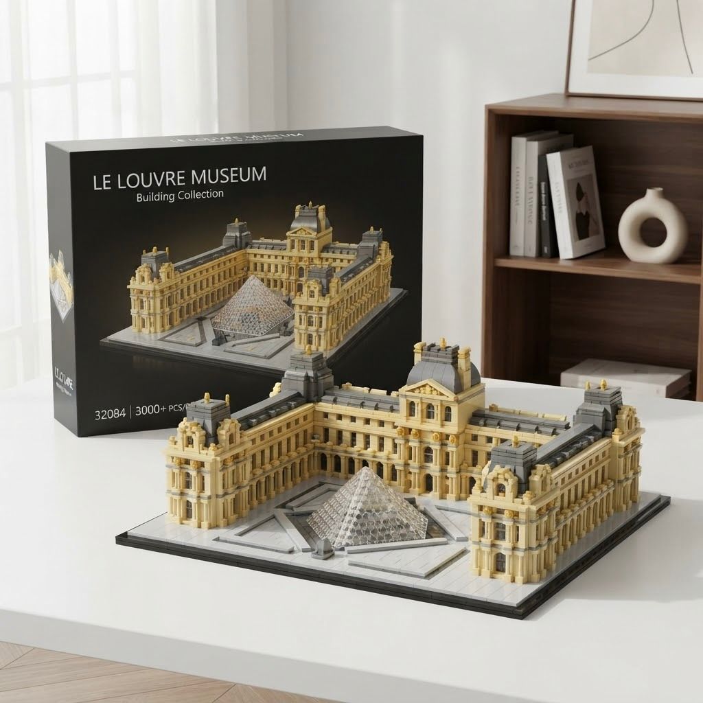 KTPPML-001_1.jpg Kit de Construcción Museo del Louvre – Maqueta de 3.000+ Piezas para Adultos y Coleccionistas