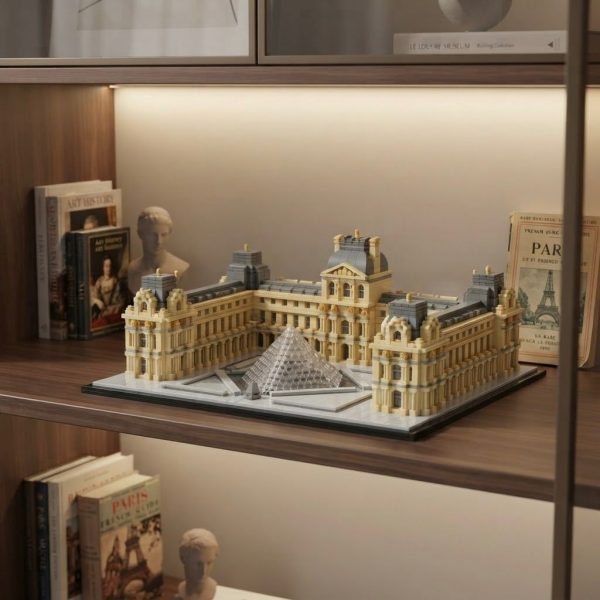 Kit de Construcción Museo del Louvre – Maqueta de 3.000+ Piezas para Adultos y Coleccionistas