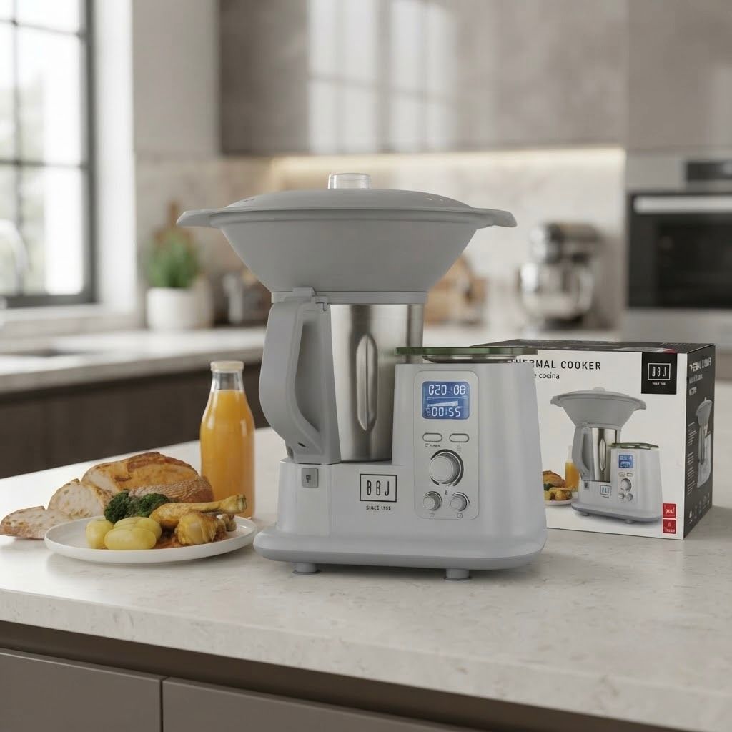Robot de Cocina Multifunción con Pantalla Digital – Procesador de Alimentos Programable
